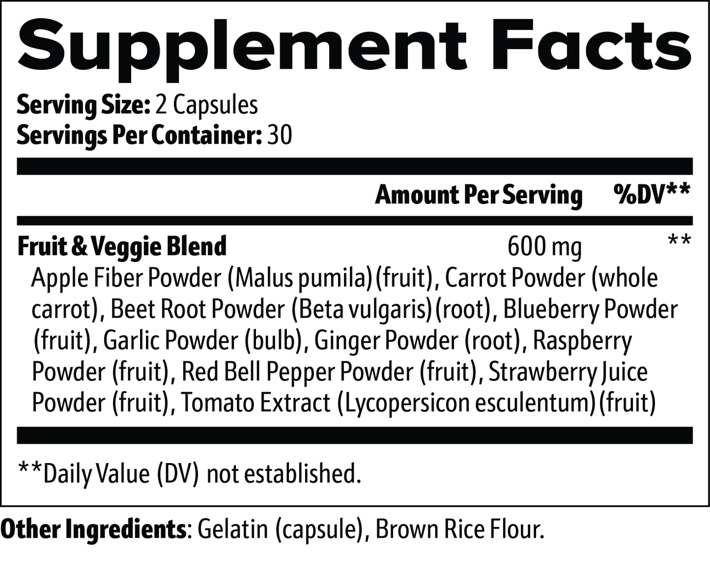 Super Fruits and Veggies