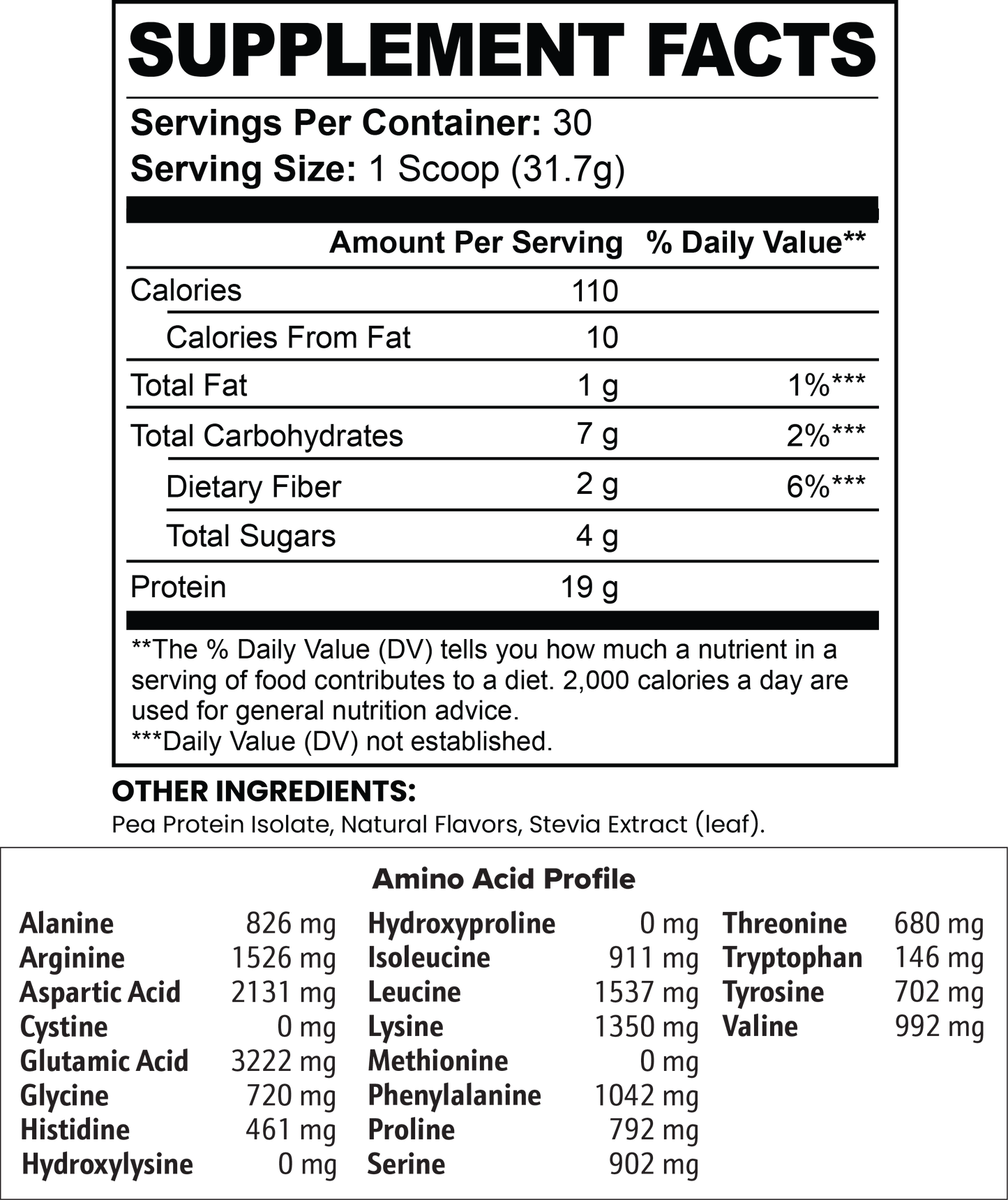 Vegan Chocolate Pea Protein Isolate