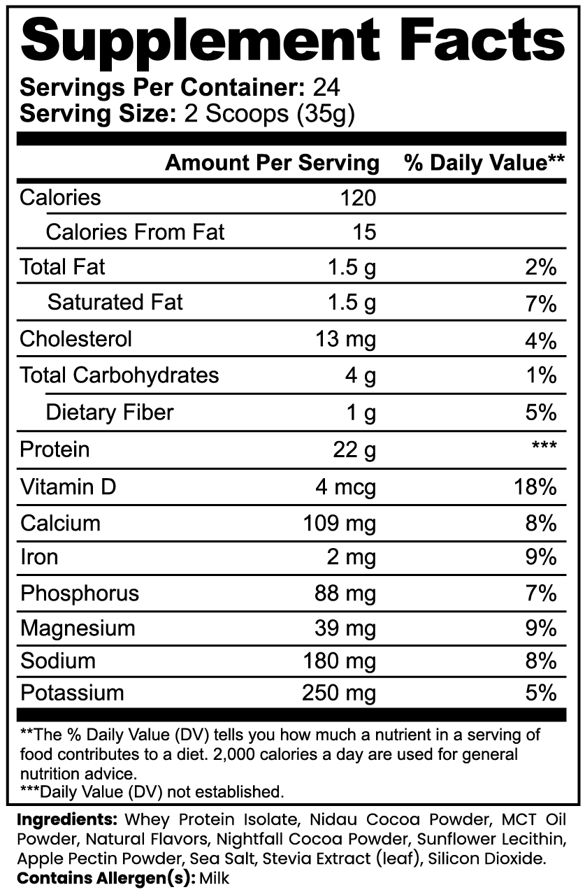 Clean Protein 100% Whey Isolate in Chocolate