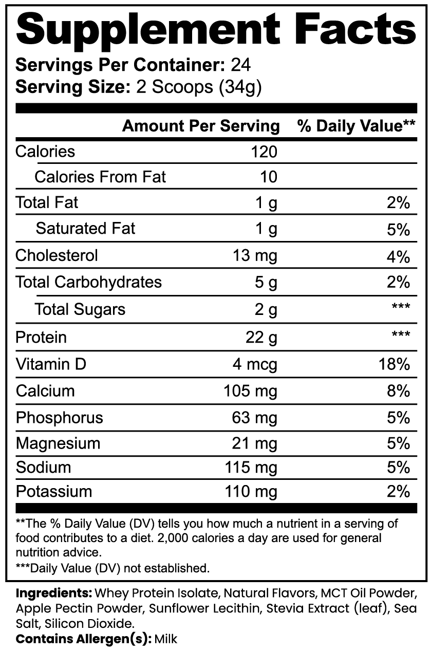 Advanced Formula Clean Protein 100% Whey Isolate in Vanilla