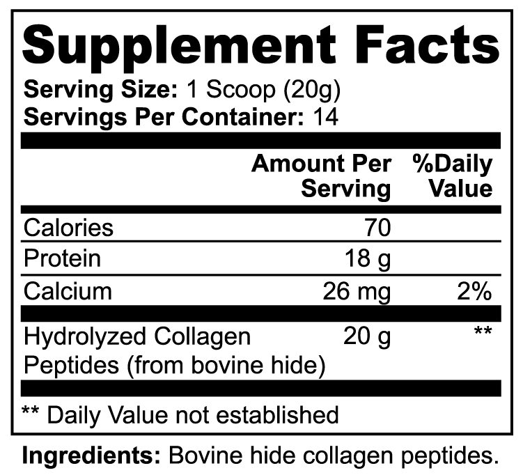Grass-Fed Collagen Peptides Unflavored