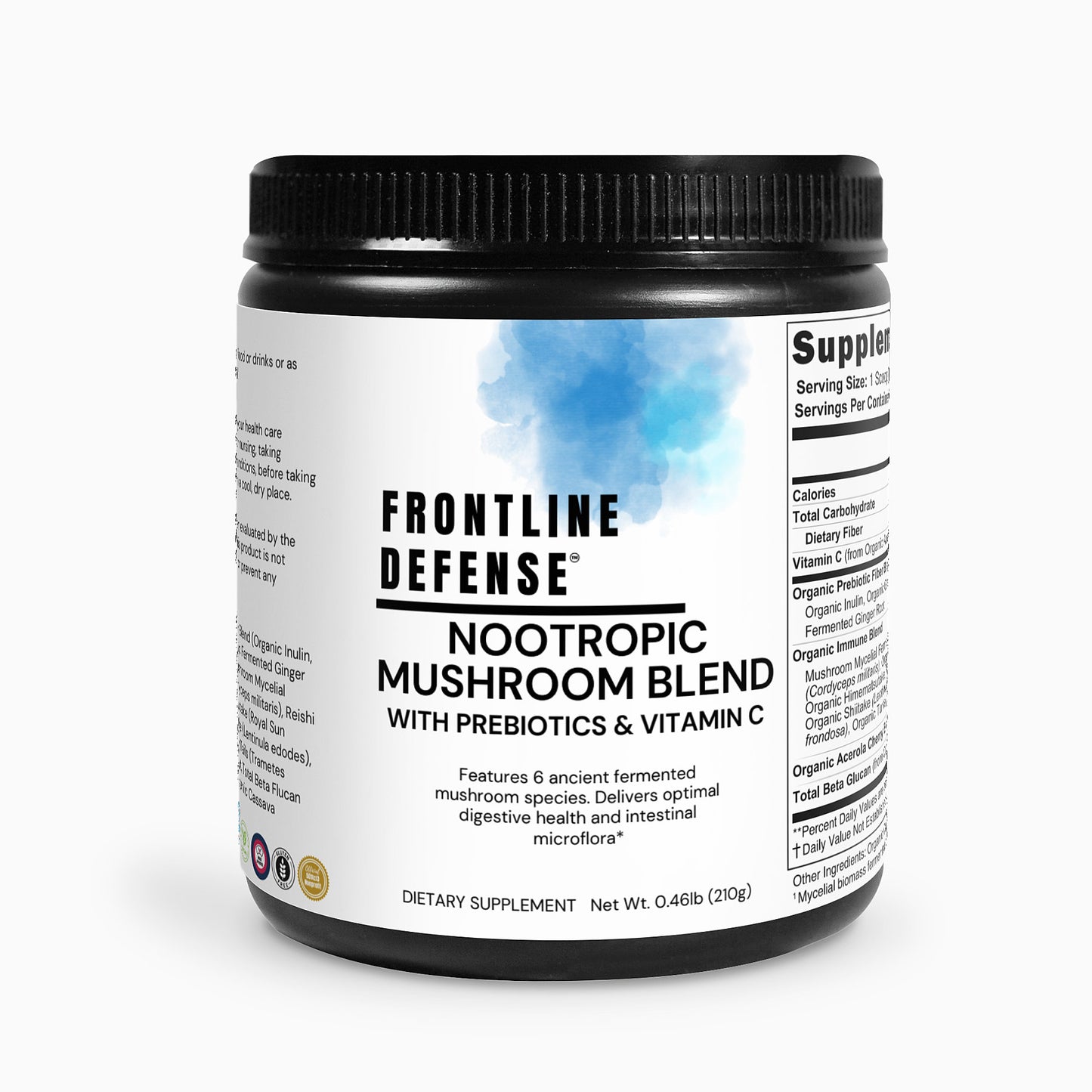 Nootropic Mushroom Blend with Prebiotics & Vitamin C