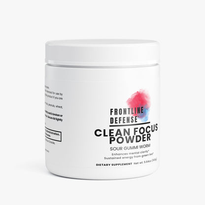Clean Focus Powder in Sour Gummi Worm