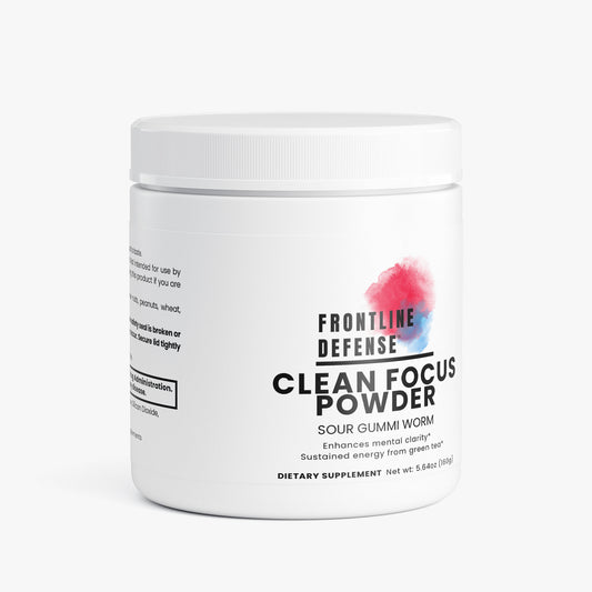 Clean Focus Powder in Sour Gummi Worm