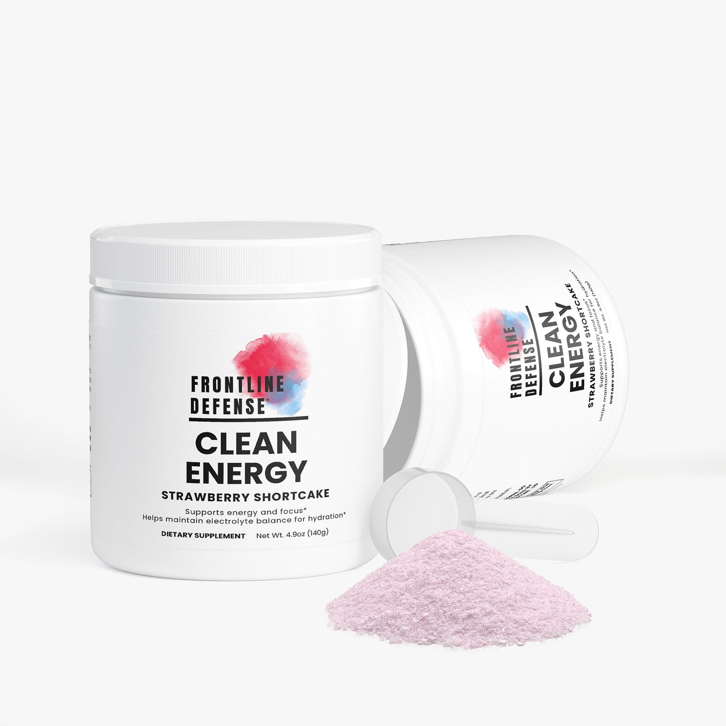 Clean Energy Powder in Strawberry Shortcake