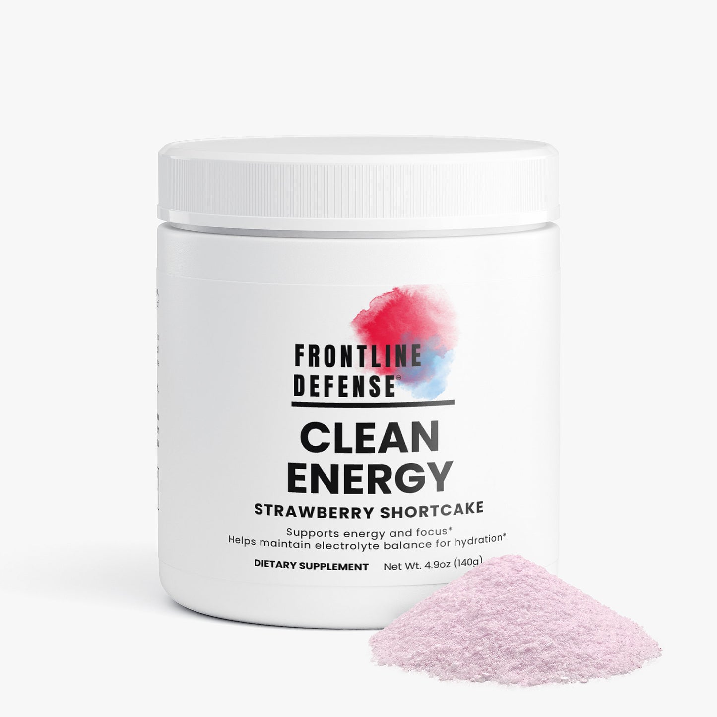Clean Energy Powder in Strawberry Shortcake