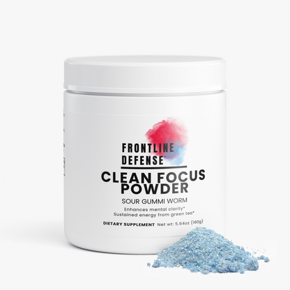 Clean Focus Powder in Sour Gummi Worm