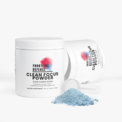 Clean Focus Powder in Sour Gummi Worm