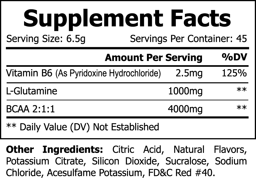 BCAA Pre & Post Workout Fruit Punch