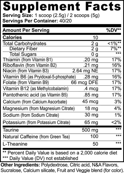 Clean Energy Powder in Melon Creamsicle Flavor