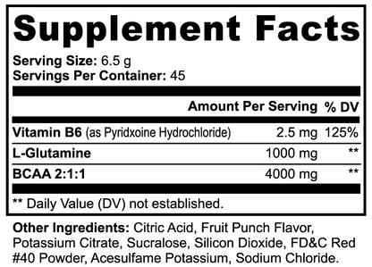 Clean BCAA Workout Powder in Fruit Punch