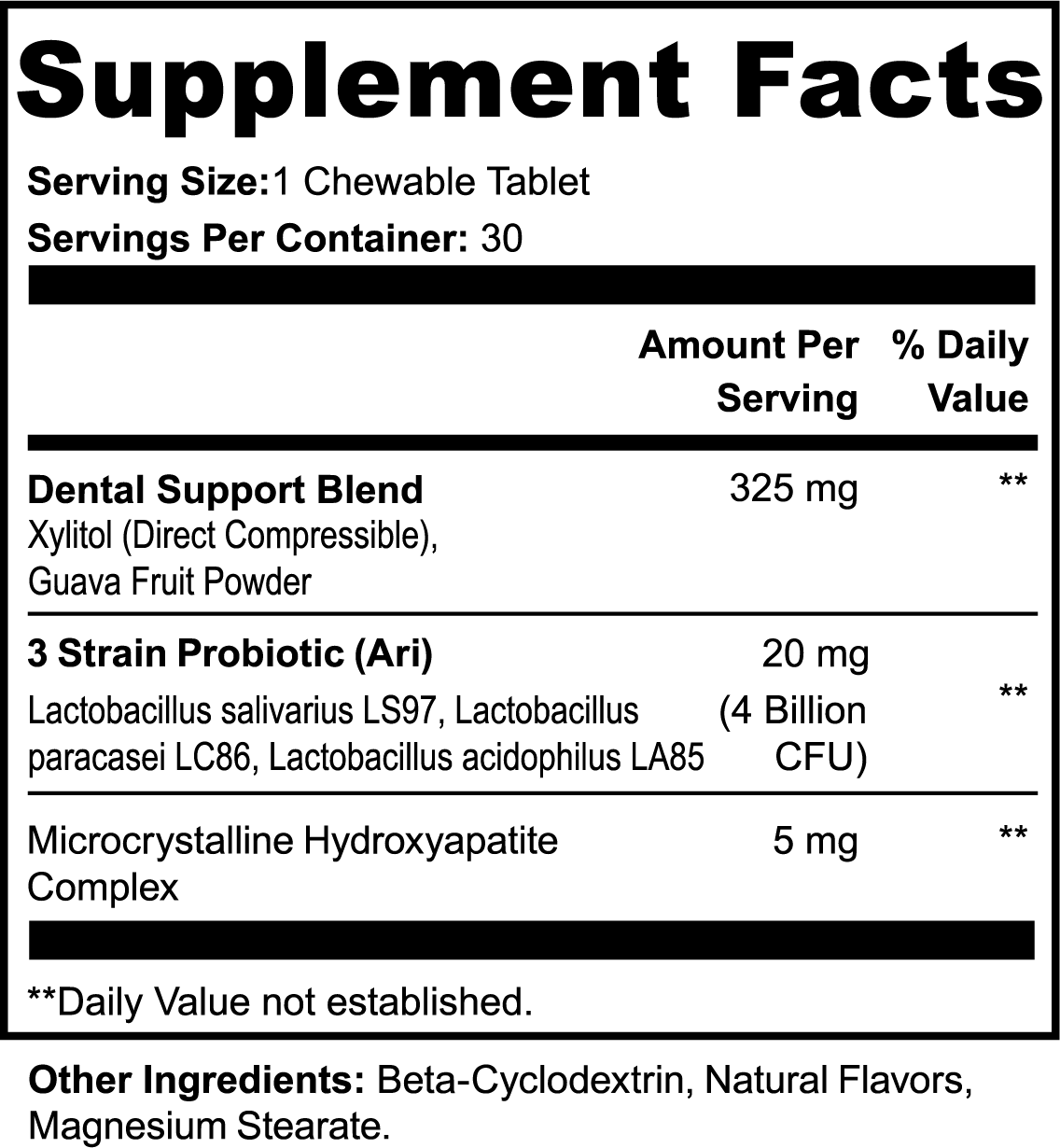 Cavity & Microbiome Defense Chewables