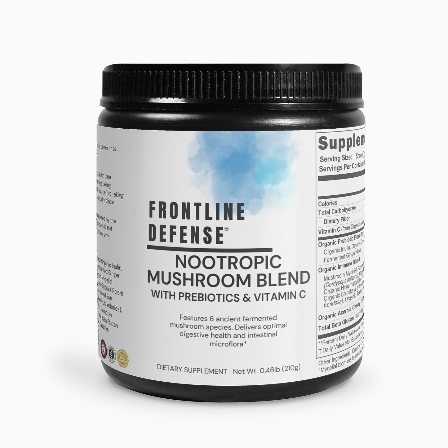 Nootropic Mushroom Blend with Prebiotics & Vitamin C